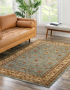 Jaipur Elegance Collection Area Rug -  Nahargarh (Light Blue) Rectangle Light Blue  lifestyle 4