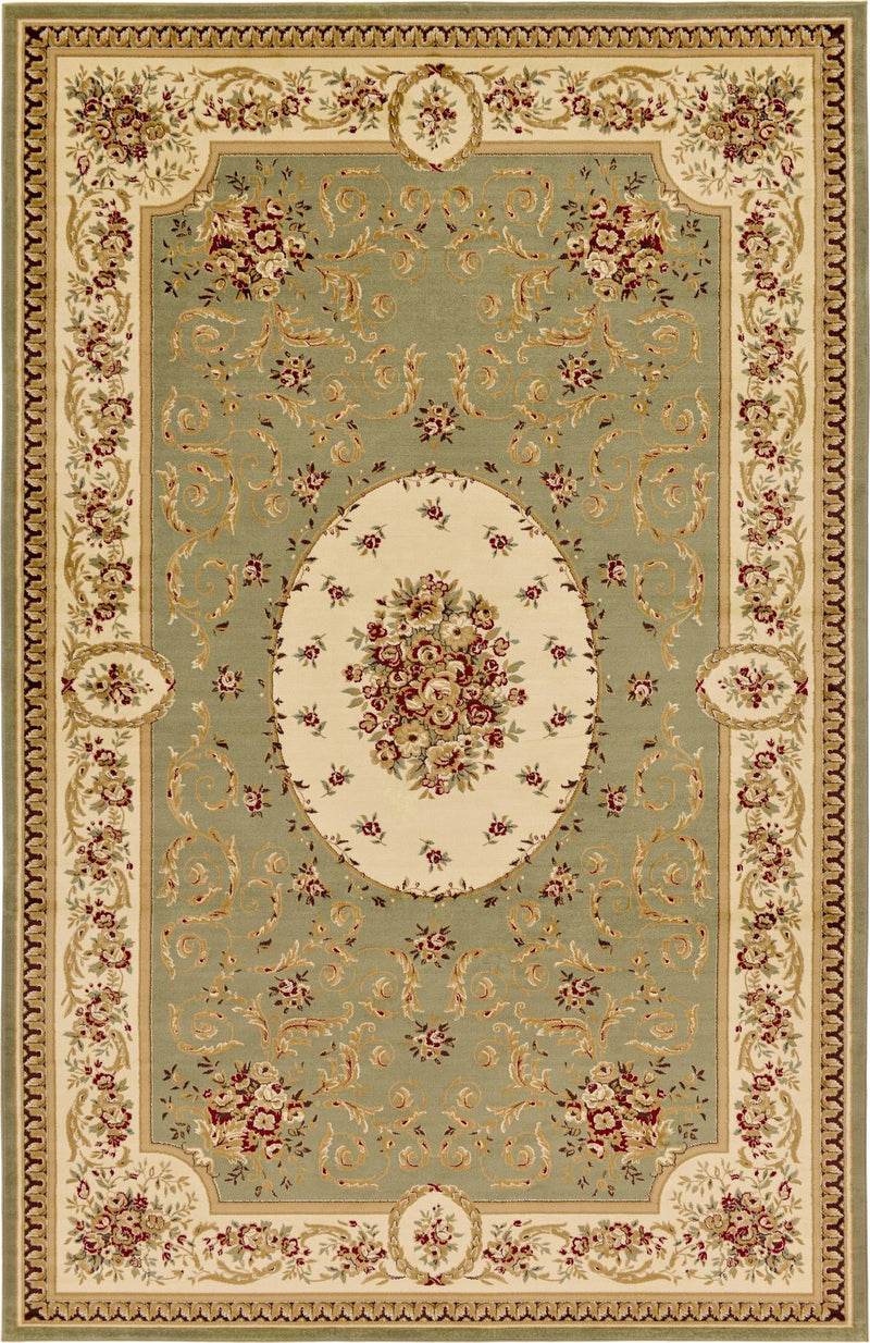 Versailles Elegance Collection Area Rug -  Bellevue Rectangle Green  lifestyle 5