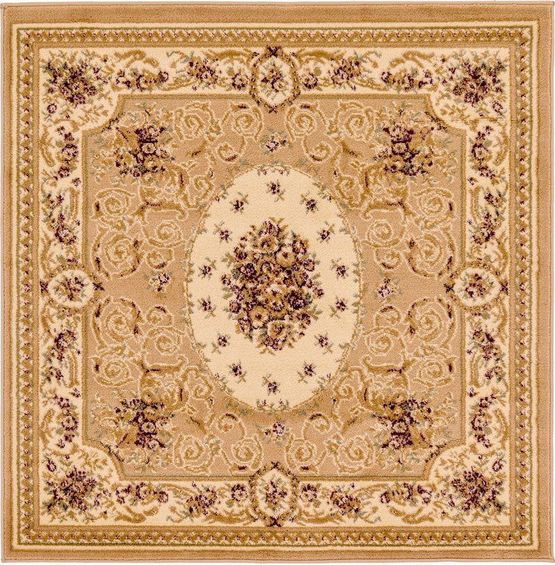 Versailles Elegance Collection Area Rug -  Bellevue Square Tan  lifestyle 75