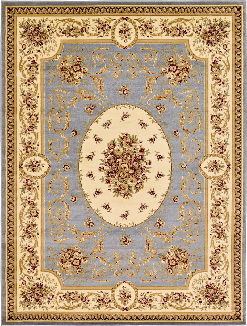 Versailles Elegance Collection Area Rug -  Bellevue Rectangle Light Blue  lifestyle 5