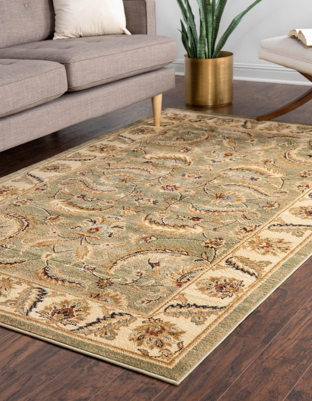 Jaipur Elegance Collection Area Rug -  Lal Rectangle Green  lifestyle 17