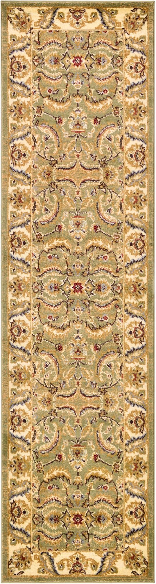 Jaipur Elegance Collection Area Rug -  Lal Runner Green  lifestyle 122