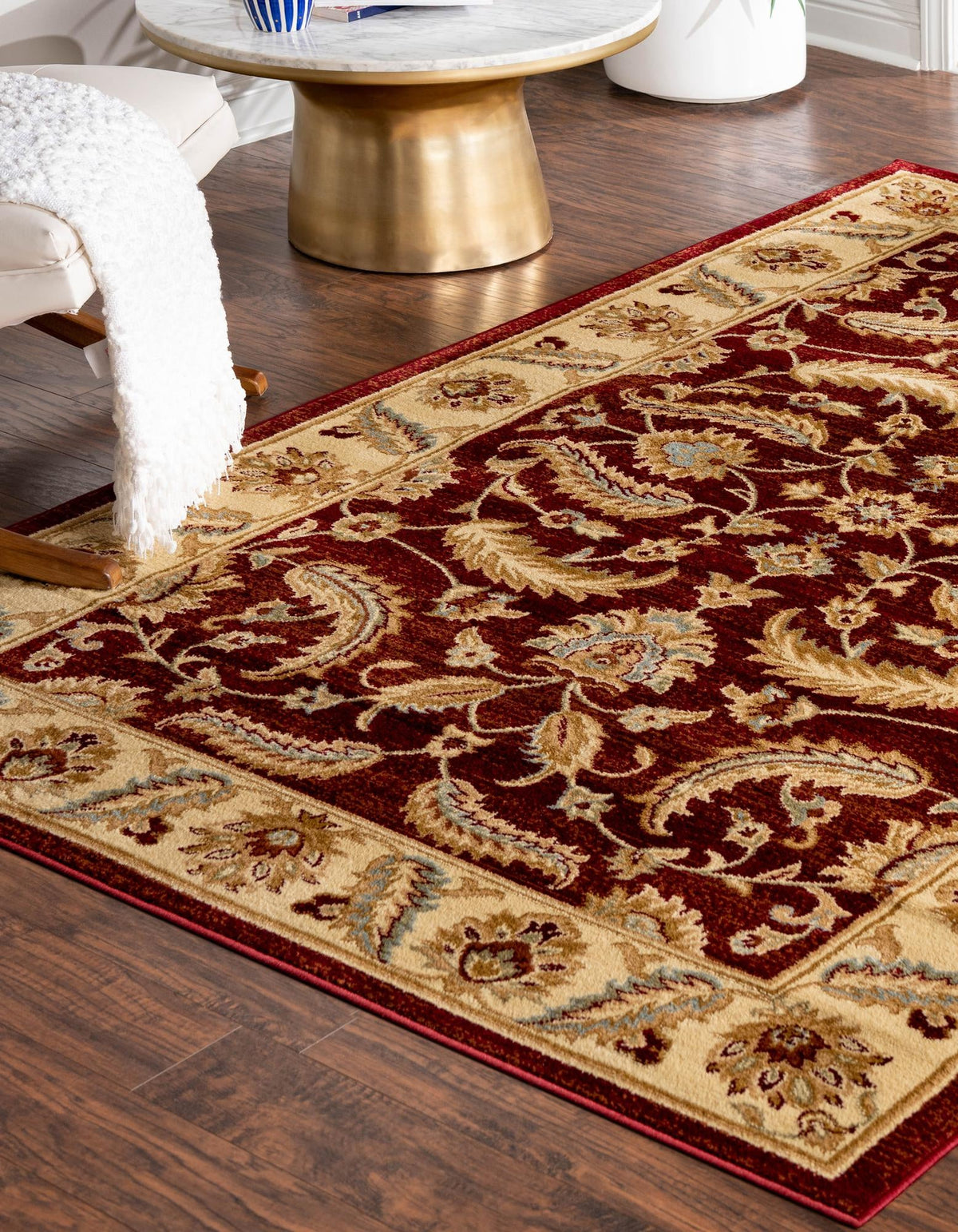 Jaipur Elegance Collection Area Rug -  Lal Rectangle Red  lifestyle 15