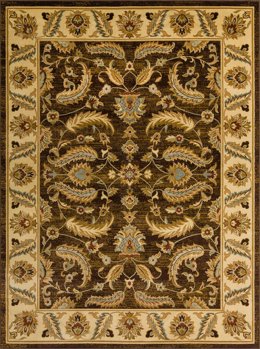 Jaipur Elegance Collection Area Rug -  Lal Rectangle Brown Main