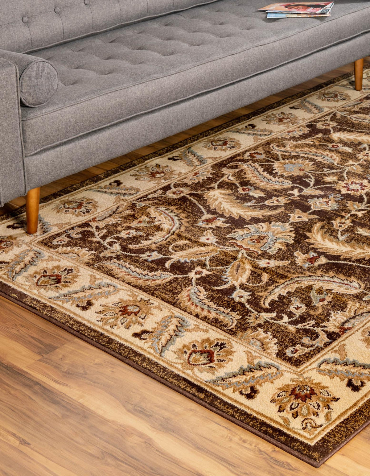 Jaipur Elegance Collection Area Rug -  Lal Rectangle Brown  lifestyle 14