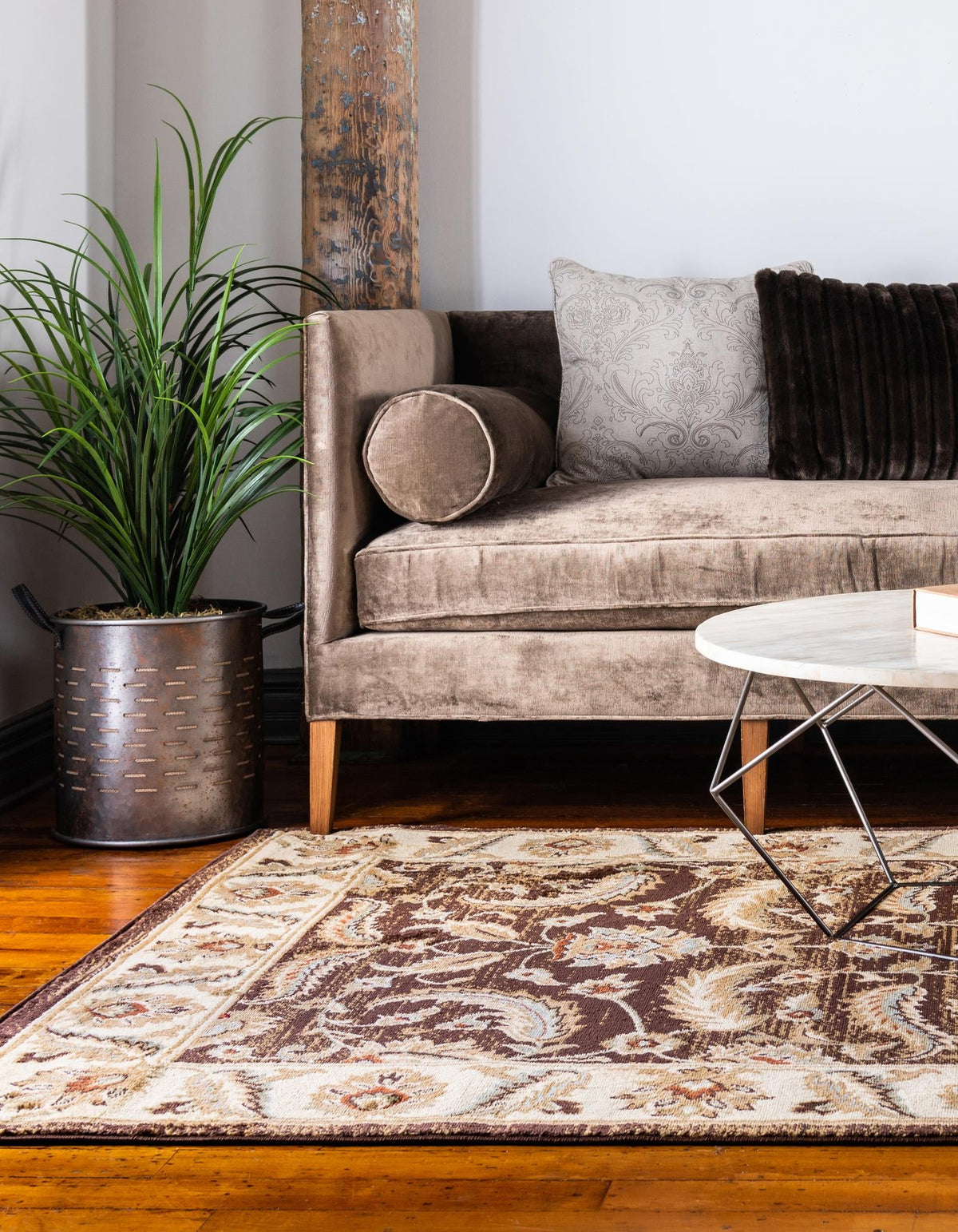 Jaipur Elegance Collection Area Rug -  Lal Rectangle Brown  lifestyle 20