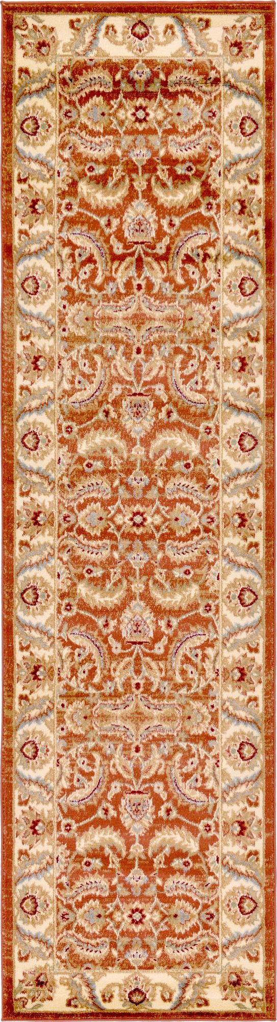 Jaipur Elegance Collection Area Rug -  Lal Runner Brick Red  lifestyle 128
