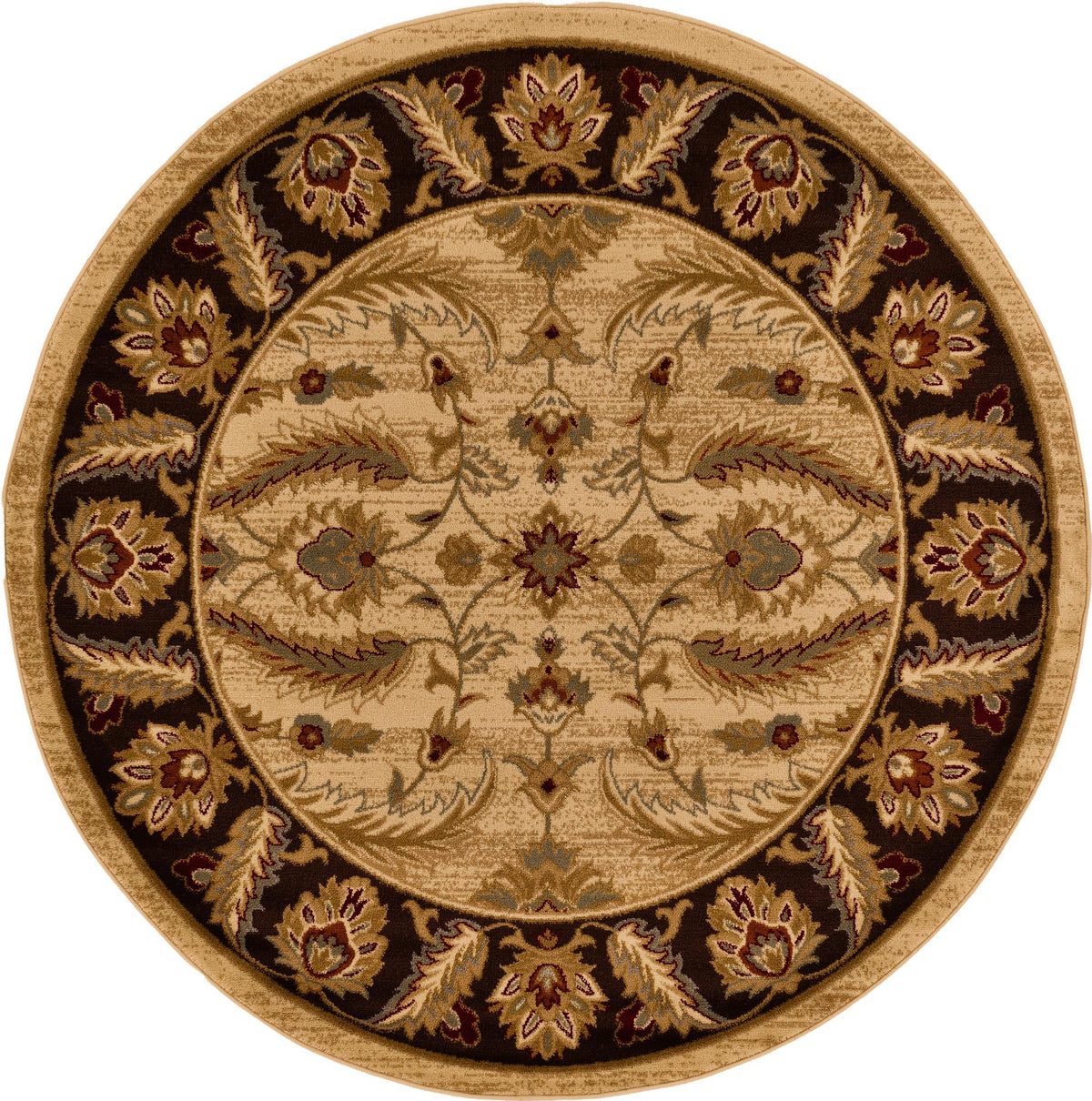 Jaipur Elegance Collection Area Rug -  Lal Round Cream  lifestyle 130