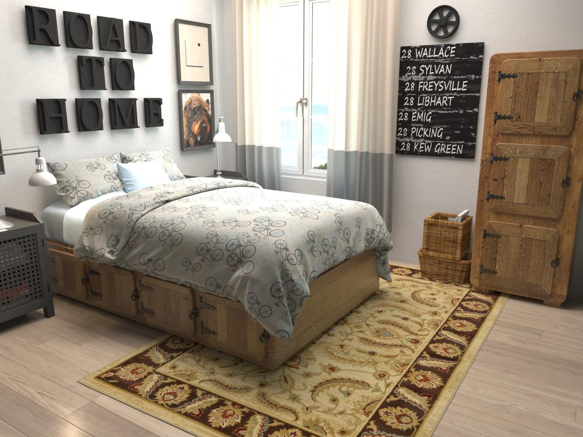 Jaipur Elegance Collection Area Rug -  Lal Rectangle Cream  lifestyle 18
