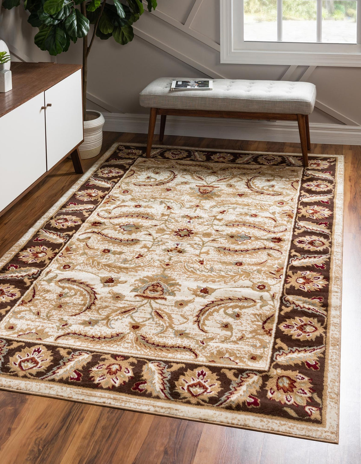 Jaipur Elegance Collection Area Rug -  Lal Rectangle Cream  lifestyle 12