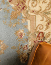 Versailles Elegance Collection Area Rug -  Louveciennes (Light Blue) Round Light Blue  lifestyle 37