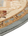Versailles Elegance Collection Area Rug -  Louveciennes (Light Blue) Round Light Blue  lifestyle 48