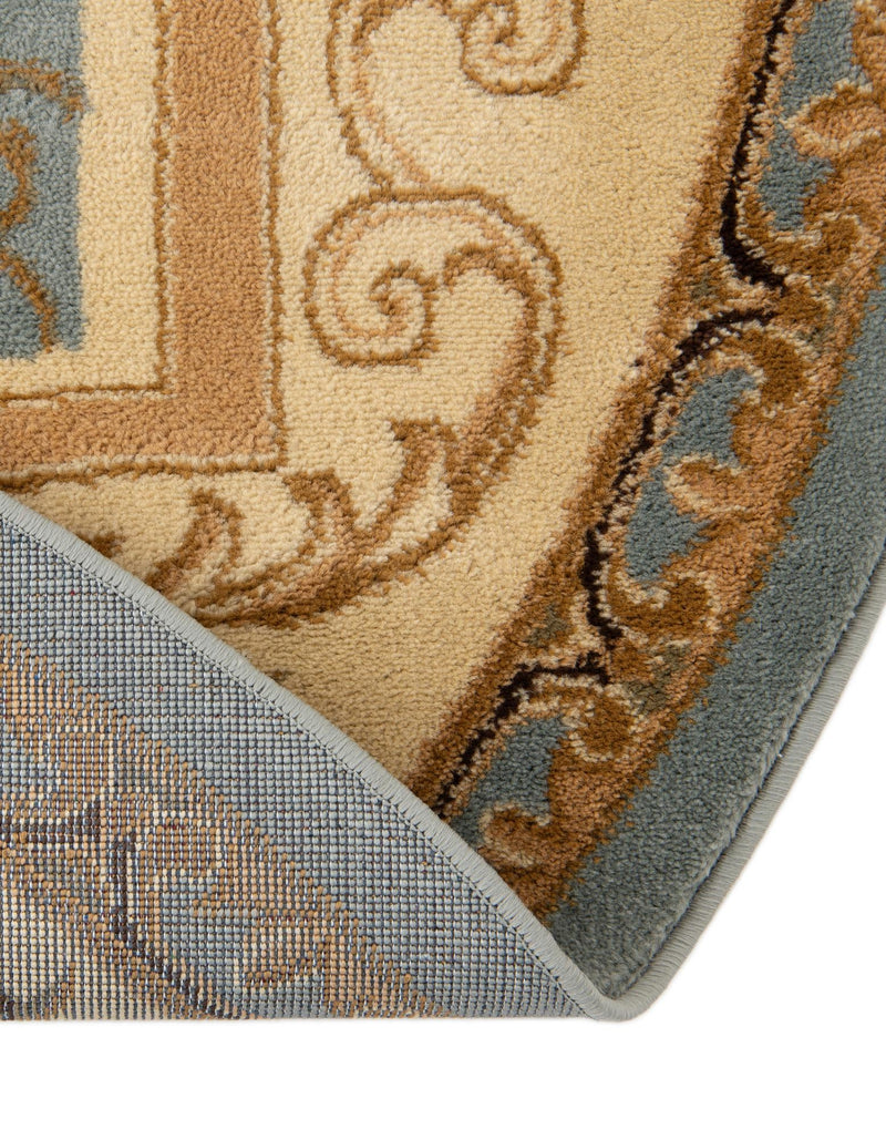Versailles Elegance Collection Area Rug -  Louveciennes (Light Blue) Round Light Blue  lifestyle 53
