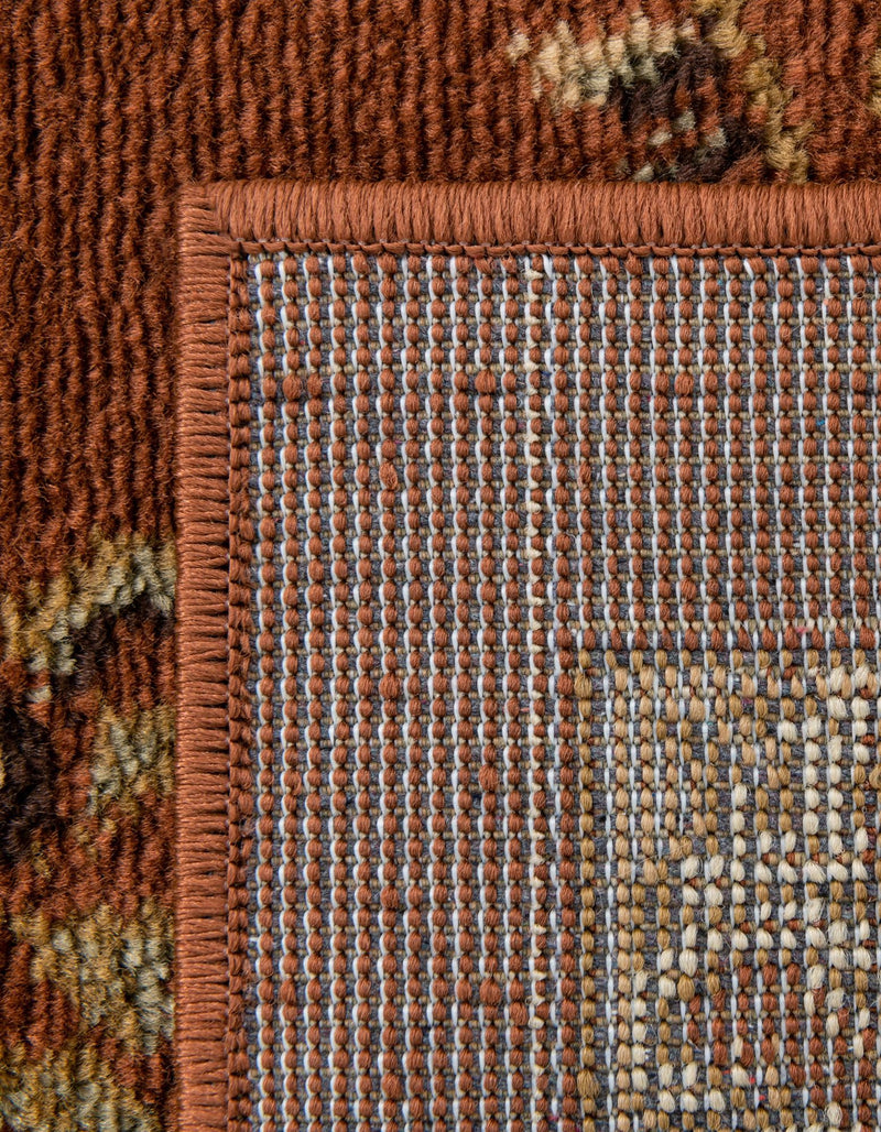 Versailles Elegance Collection Area Rug -  Louveciennes (Brick Red) Rectangle Brick Red  lifestyle 9