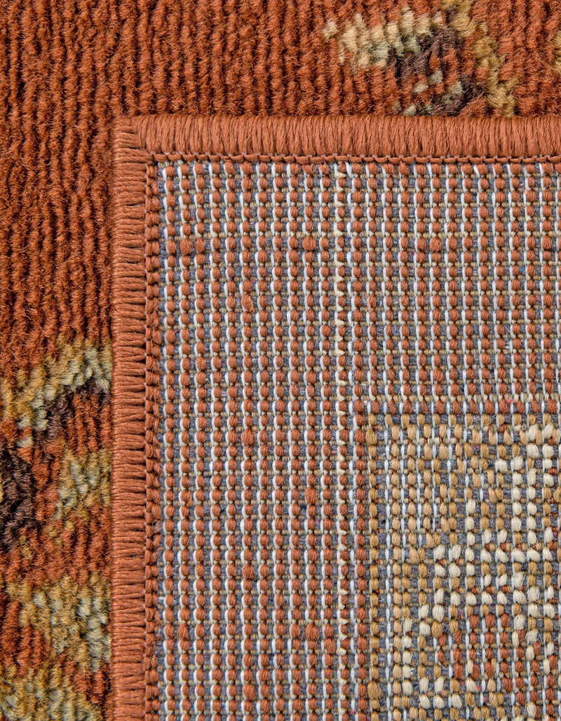 Versailles Elegance Collection Area Rug -  Louveciennes (Brick Red) Rectangle Brick Red  lifestyle 16