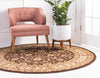 Jaipur Elegance Collection Area Rug -  Nahargarh (Brown) Round Brown  lifestyle 23