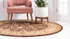 Jaipur Elegance Collection Area Rug -  Nahargarh (Brown) Round Brown  lifestyle 27