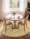 Zagros Oasis Collection Area Rug -  Khorramabad Round Light Green  lifestyle 189