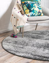 Studio Haven Collection Area Rug -  Gallery (Dark Gray) Round Dark Gray  lifestyle 21