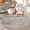 Studio Haven Collection Area Rug -  Gallery (Gray) Round Gray  lifestyle 85