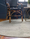 Studio Haven Collection Area Rug -  Gallery (Gray) Round Gray  lifestyle 43