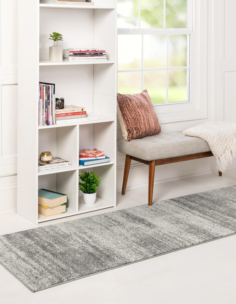 Studio Haven Collection Area Rug -  Gallery (Gray) Runner Gray  lifestyle 45