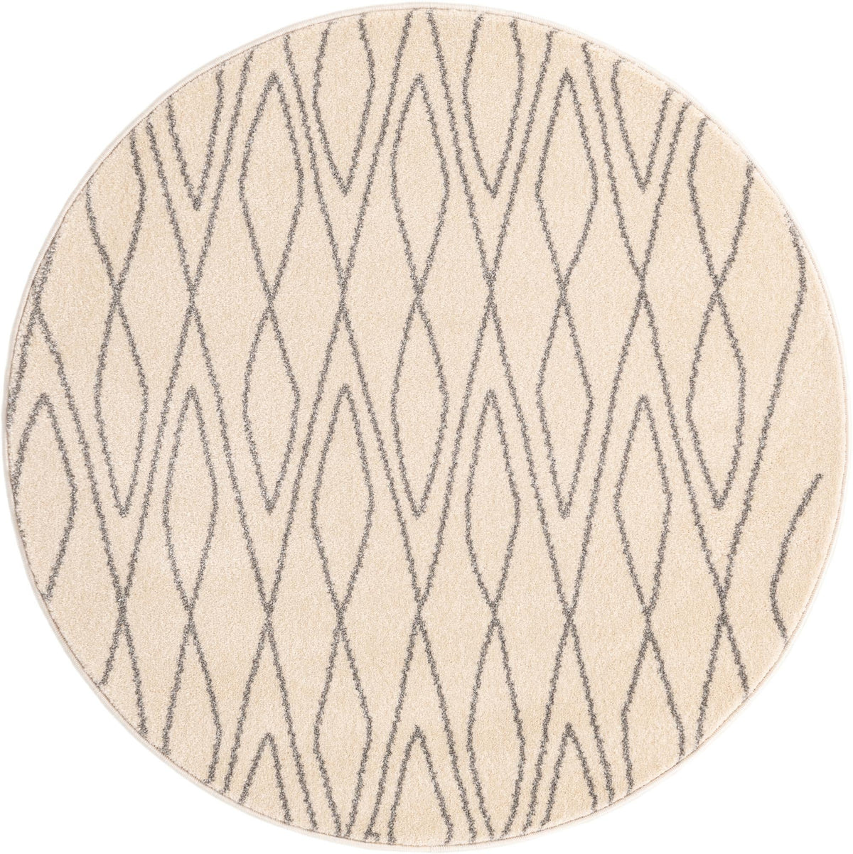 Marrakesh Sands Collection Area Rug -  Fez Round Ivory  lifestyle 29