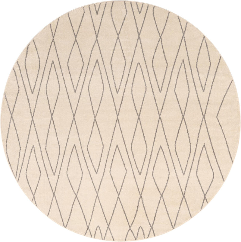 Marrakesh Sands Collection Area Rug -  Fez Round Ivory  lifestyle 27