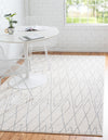 Marrakesh Sands Collection Area Rug -  Fez Rectangle Ivory  lifestyle 4