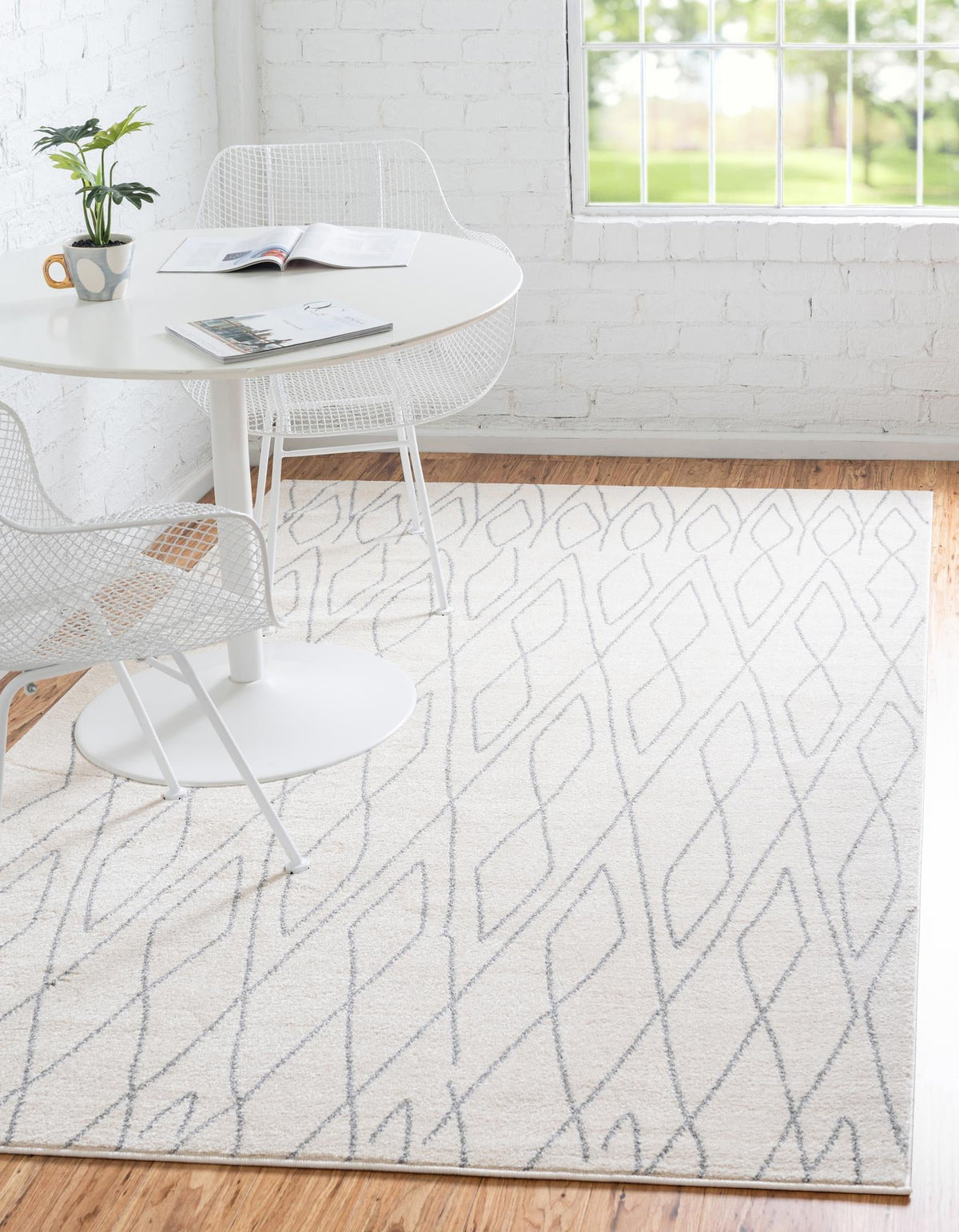 Marrakesh Sands Collection Area Rug -  Fez Rectangle Ivory  lifestyle 4