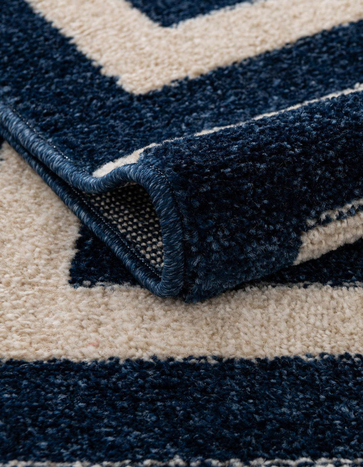 Aegean Labyrinth Collection Area Rug -  Mykonos Rectangle Navy Blue  lifestyle 27