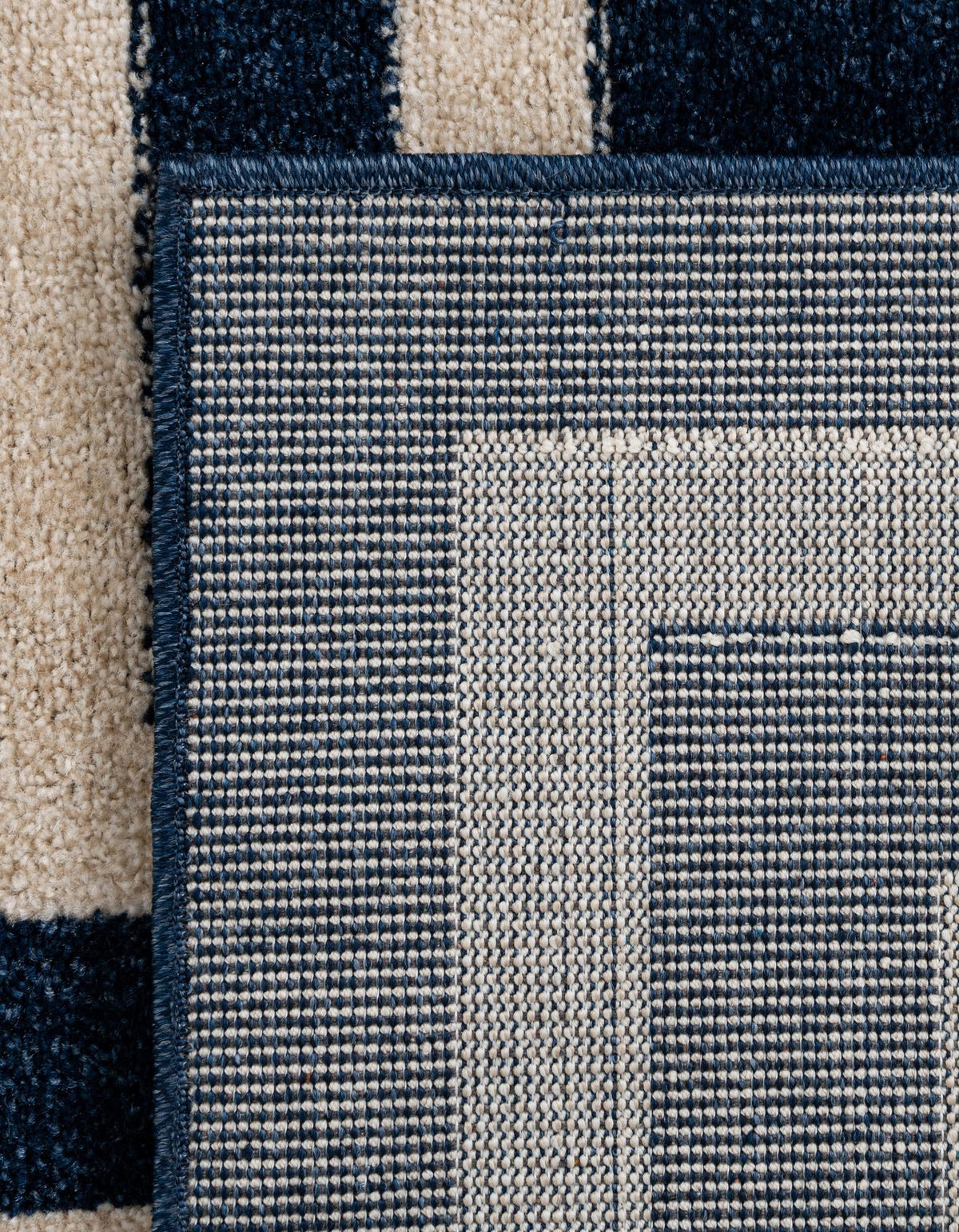 Aegean Labyrinth Collection Area Rug -  Mykonos Rectangle Navy Blue  lifestyle 31