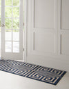Aegean Labyrinth Collection Area Rug -  Mykonos Runner Navy Blue  lifestyle 55
