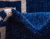 Aegean Labyrinth Collection Area Rug -  Santorini Rectangle Navy Blue  lifestyle 23