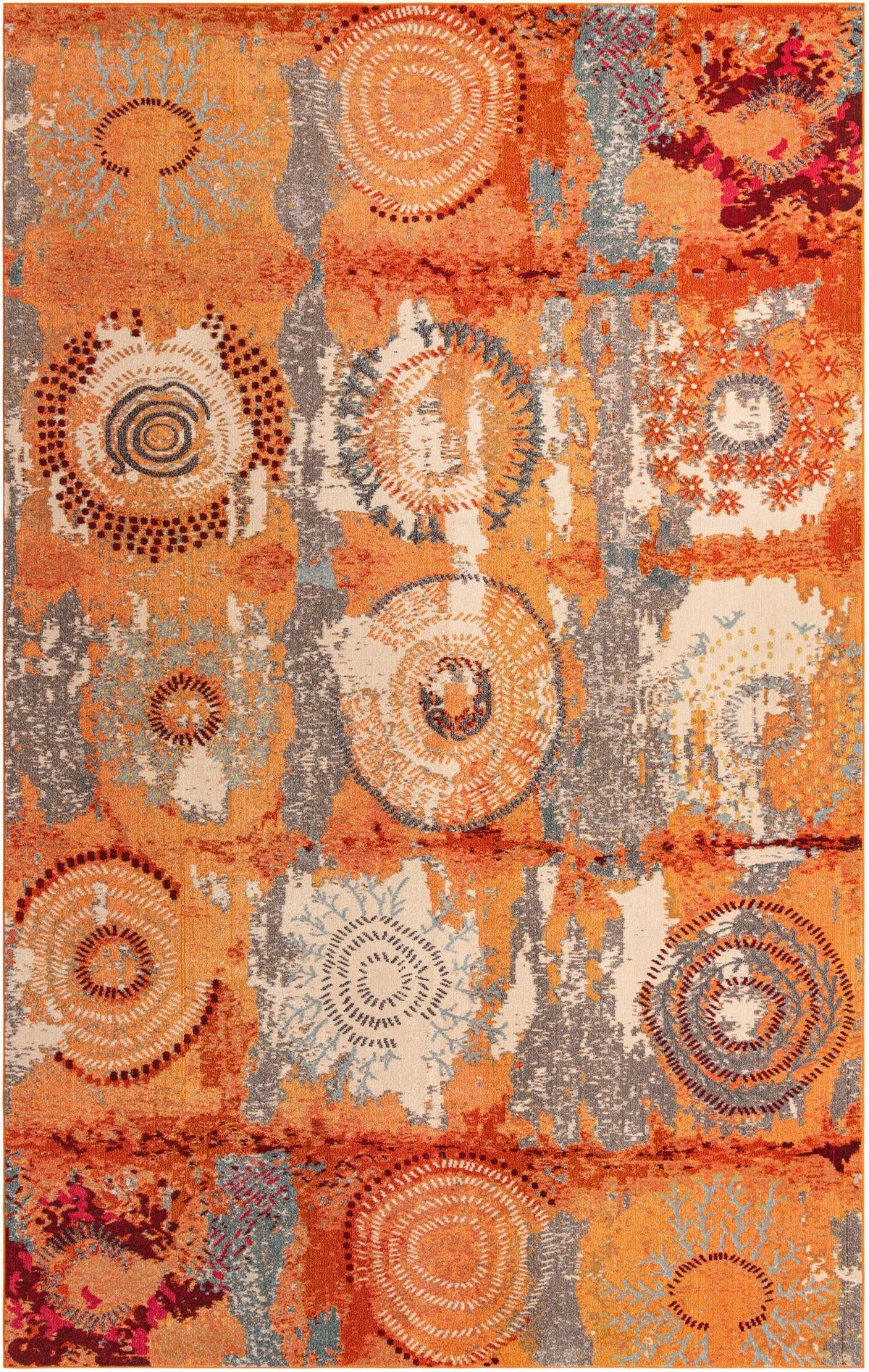 Marrakesh Elegance Collection Area Rug -  Goulmima Rectangular Orange  lifestyle 27