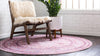 Lagoon Luxe Collection Area Rug -  Shoreline Round Pink  lifestyle 10