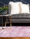 Lagoon Luxe Collection Area Rug -  Shoreline Rectangle Pink  lifestyle 7