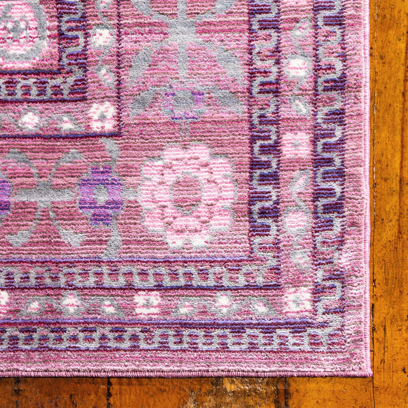 Lagoon Luxe Collection Area Rug -  Shoreline Rectangle Pink  lifestyle 9