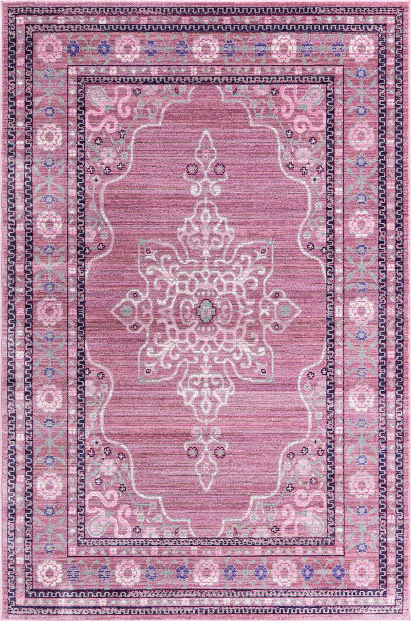 Lagoon Luxe Collection Area Rug -  Shoreline Rectangle Pink Main