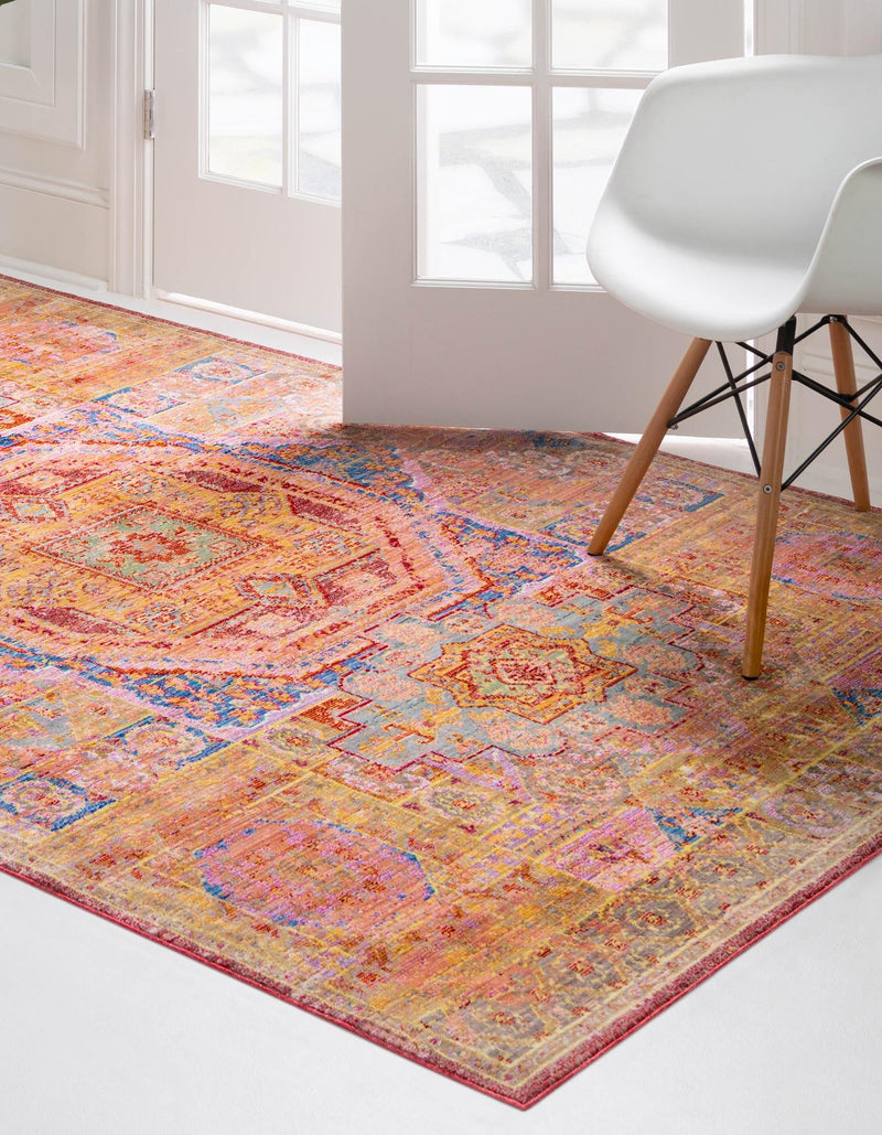 Lagoon Luxe Collection Area Rug -  Dunes Rectangle Peach  lifestyle 3