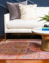 Lagoon Luxe Collection Area Rug -  Dunes Rectangle Peach  lifestyle 4