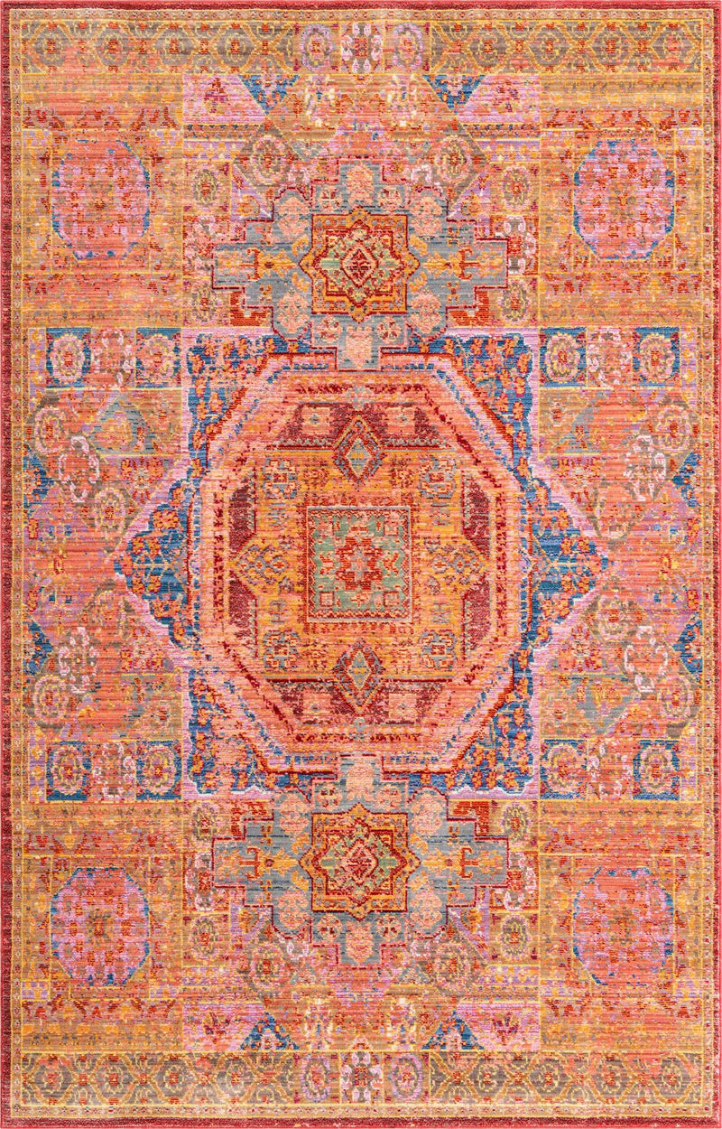 Lagoon Luxe Collection Area Rug -  Dunes Rectangle Peach Main