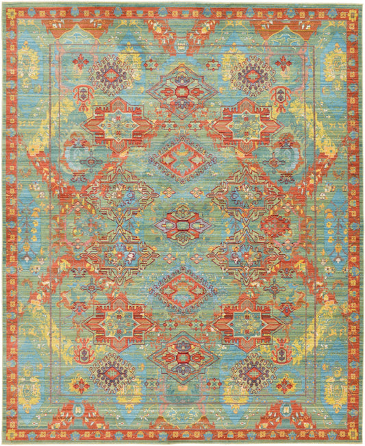 Lagoon Luxe Collection Area Rug -  Jetty Rectangle Green Main