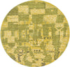 Lagoon Luxe Collection Area Rug -  Nautical Round Green  lifestyle 3