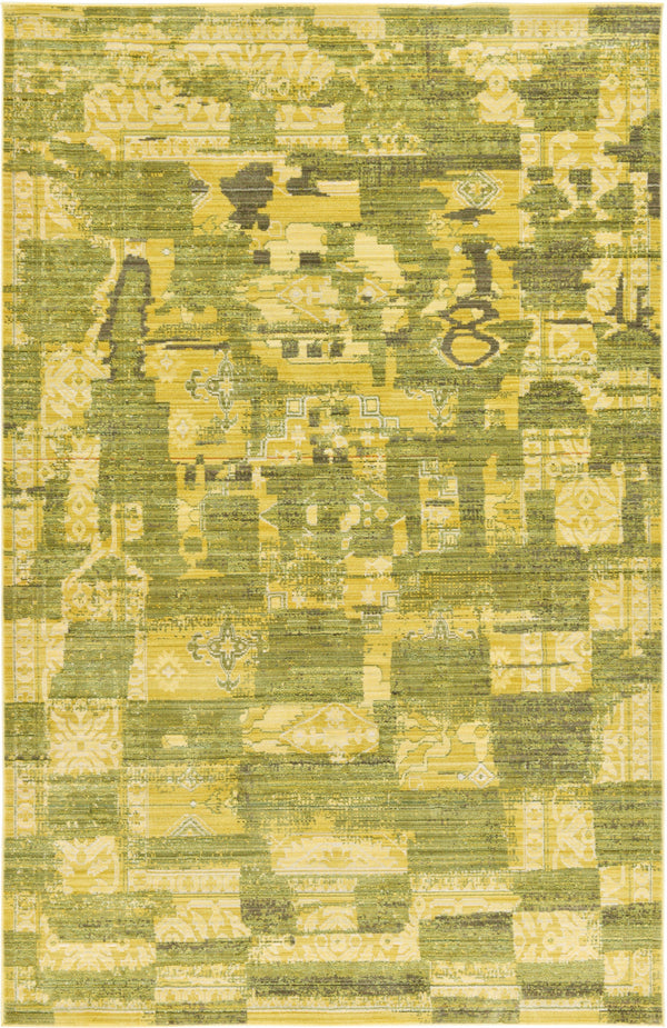Lagoon Luxe Collection Area Rug -  Nautical Rectangle Green Main
