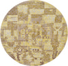 Lagoon Luxe Collection Area Rug -  Nautical Round Light Brown  lifestyle 4