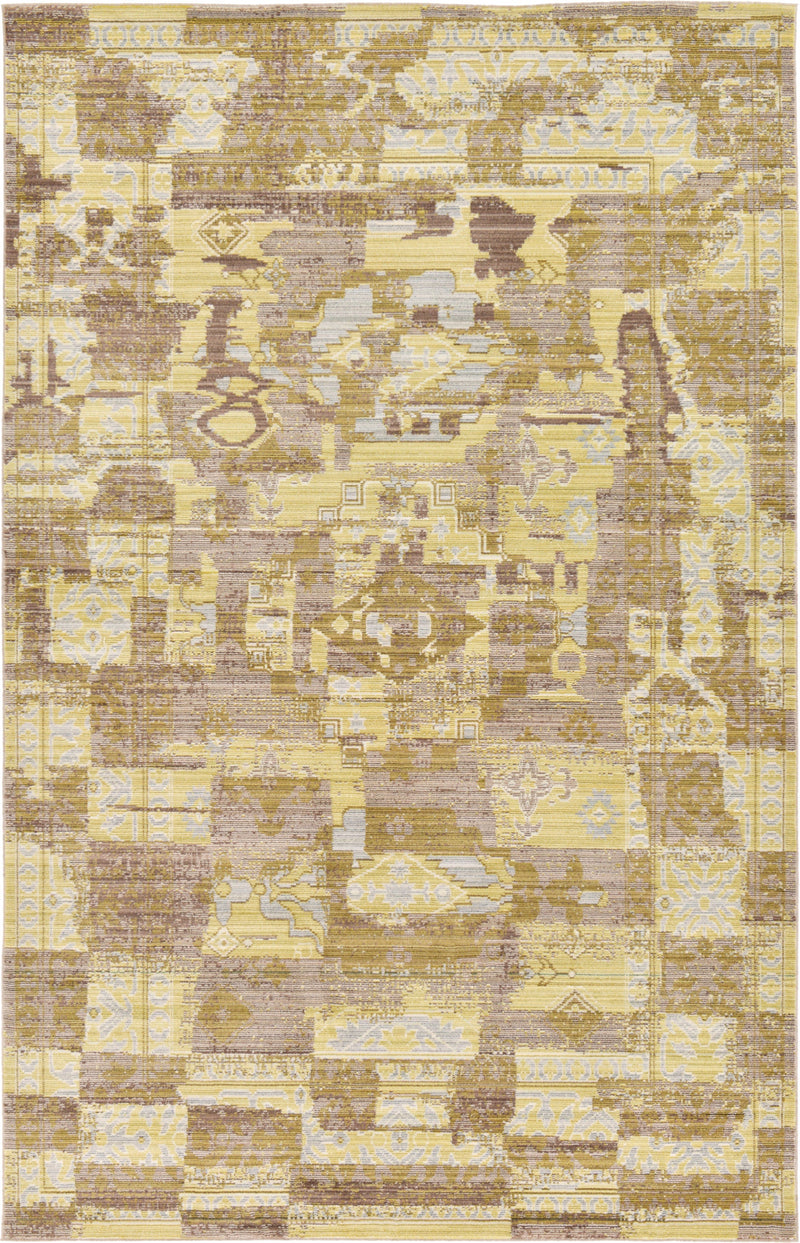 Lagoon Luxe Collection Area Rug -  Nautical Rectangle Light Brown  lifestyle 3