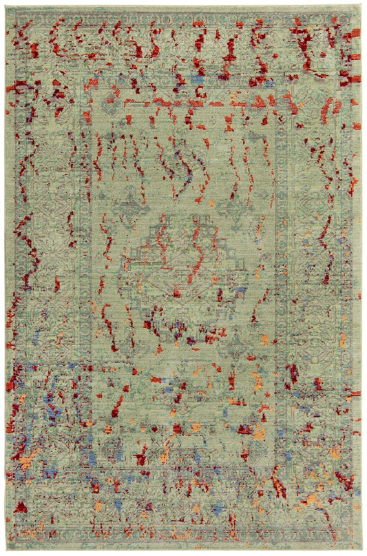 Lagoon Luxe Collection Area Rug -  Driftwood Rectangle Green Main