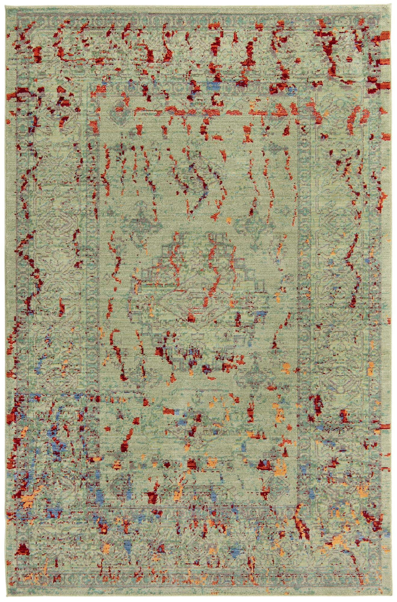 Lagoon Luxe Collection Area Rug -  Driftwood Rectangle Green Main