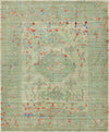 Lagoon Luxe Collection Area Rug -  Driftwood Rectangle Green  lifestyle 2